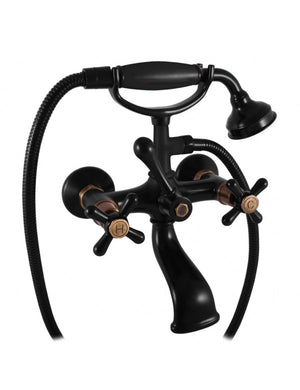 Miscelatore vasca MORAVA RETRO ottone nero opaco