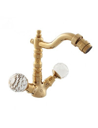 BRILLIANCE miscelatore bidet design con maniglia in cristallo