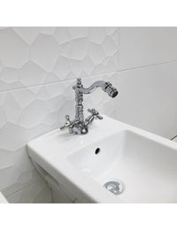 MORAVA RETRO miscelatore bidet con sifone in ottone cromato