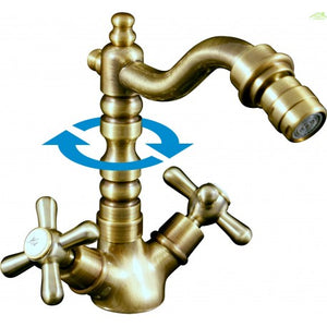 Miscelatore bidet lungo MORAVA senza sifone in ottone