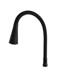 Miscelatore lavello flessibile in memory foam MORAVA RETRO in ottone nero opaco