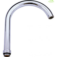 MORAVA Miscelatore Lavello Alto con Braccio Girevole Rotondo in Cromo H 19,7 cm