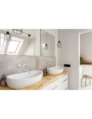 MORAVA miscelatore lavello girevole ottone bianco cromo