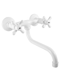 Miscelatore lavello girevole MORAVA ottone bianco