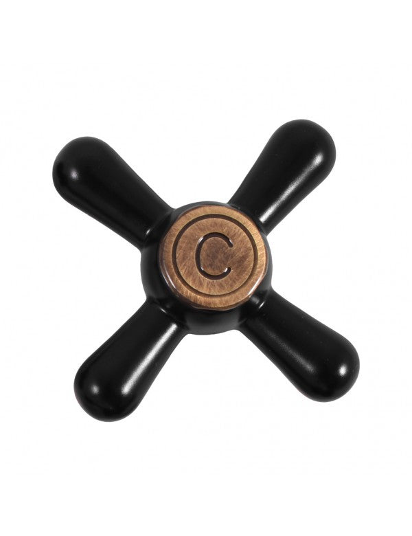 Miscelatore lavello girevole MORAVA ottone nero