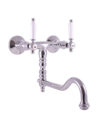 Miscelatore lavello MORAVA RETRO con braccio girevole in ottone bronzo