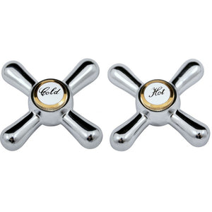 Miscelatore girevole per lavello/lavabo MORAVA in ottone cromato oro