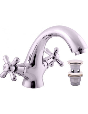 Miscelatore lavabo MORAVA in cromo con pop up