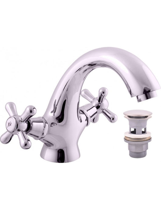 Miscelatore lavabo MORAVA in cromo con pop up