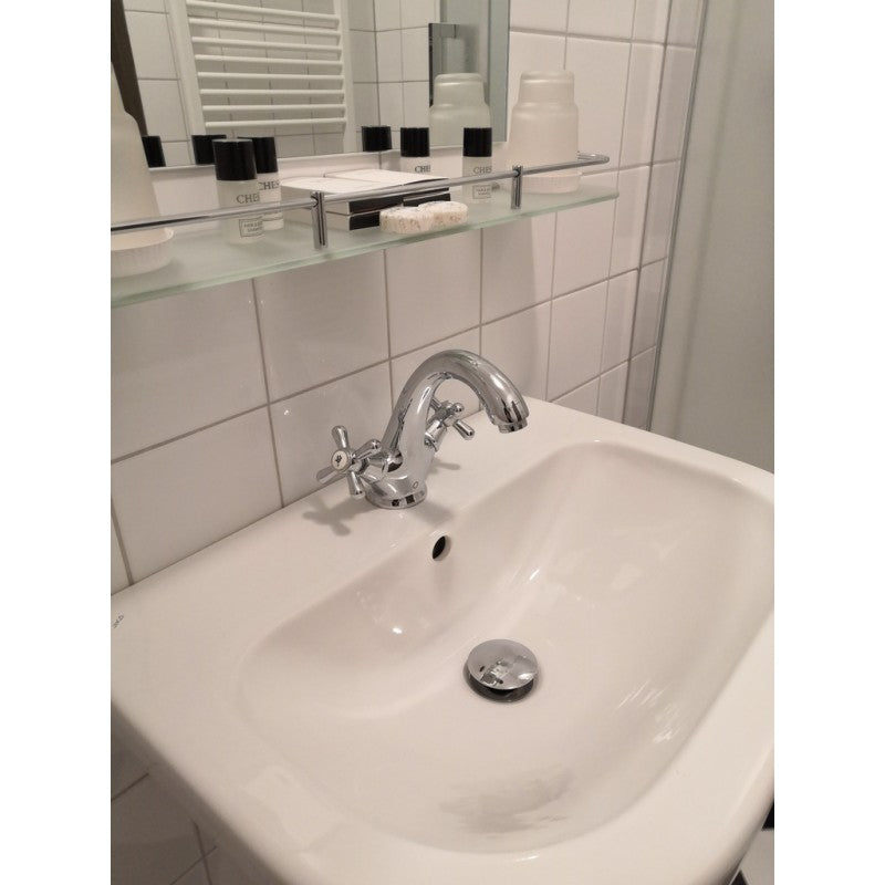 Miscelatore lavabo MORAVA in cromo senza pop up