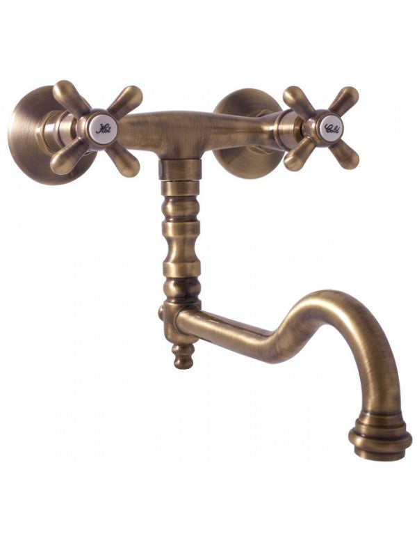 MORAVA RETRO Miscelatore per lavello girevole in ottone