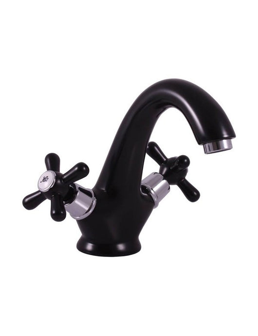 MORAVA miscelatore lavabo senza pop up ottone cromo nero opaco