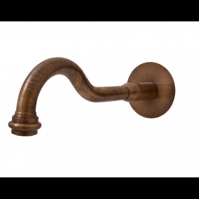 MORAVA Miscelatore lavabo a parete a 3 fori retrò in ottone bronzo