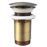 ROMANTIC miscelatore lavabo retrò con maniglia in cristallo con sifone