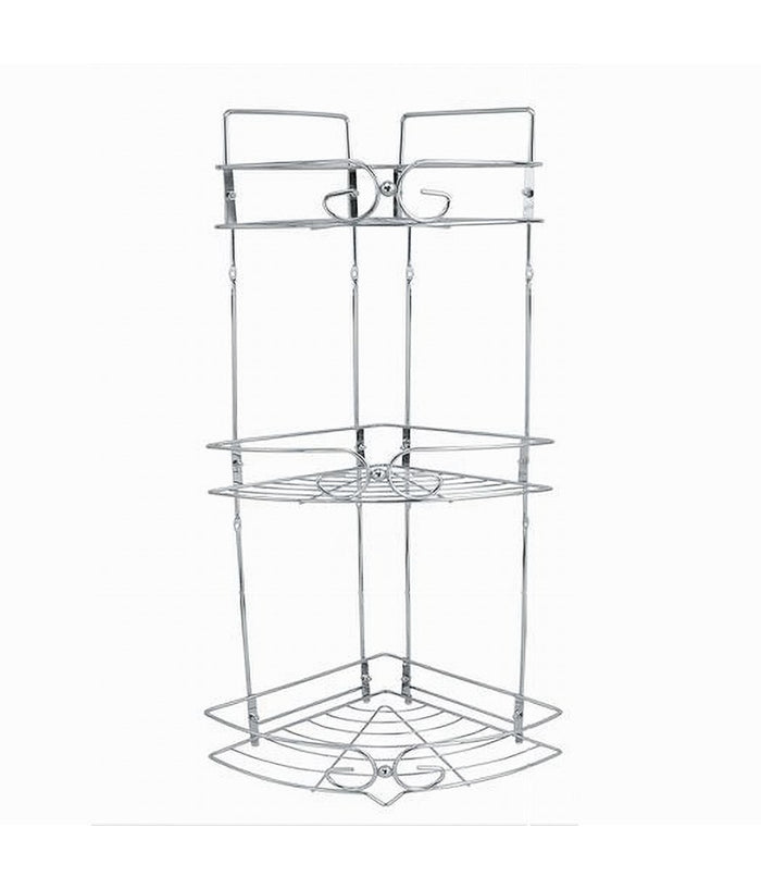 Mensola Angolare Per Bagno Angoliera Doccia A 3 Livelli Ripiani In Metallo 52720         