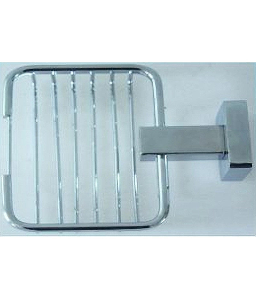 Mensola Bagno Doccia Porta Sapone Saponetta Quadrata Fissaggio A Parete 52206a         