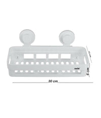 Mensola Con Ventosa Da Bagno X Doccia Rettangolare Portasapone Shampoo Scaffale         