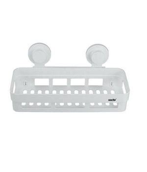 Mensola Con Ventosa Da Bagno X Doccia Rettangolare Portasapone Shampoo Scaffale         