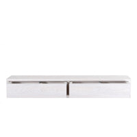 Mensola da Muro con Cassetto, Comodino Sospeso, Mensola da Parete, Rovere Imperiale, 88,2x13,4 p20 cm - Domino