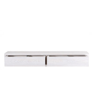 Mensola da Muro con Cassetto, Comodino Sospeso, Mensola da Parete, Rovere Imperiale, 88,2x13,4 p20 cm - Domino