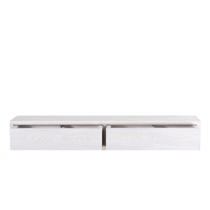 Mensola da Muro con Cassetto, Comodino Sospeso, Mensola da Parete, Rovere Imperiale, 88,2x13,4 p20 cm - Domino