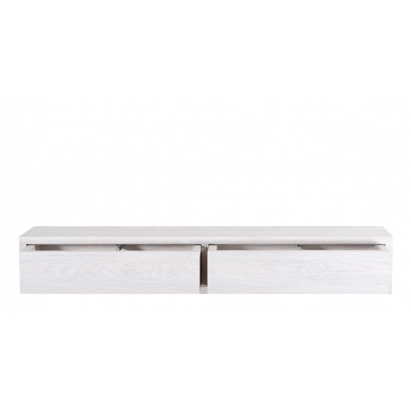 Mensola da Muro con Cassetto, Comodino Sospeso, Mensola da Parete, Rovere Imperiale, 88,2x13,4 p20 cm - Domino