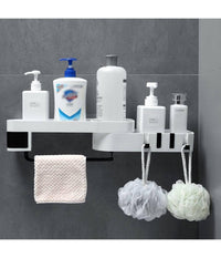 Mensola Da Parete Bagno Scaffale Rotante Portaoggetti Cucina Doccia Organizzatore         