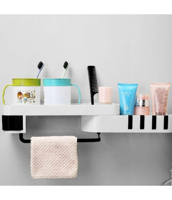 Mensola Da Parete Bagno Scaffale Rotante Portaoggetti Cucina Doccia Organizzatore         