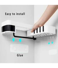 Mensola Da Parete Bagno Scaffale Rotante Portaoggetti Cucina Doccia Organizzatore         