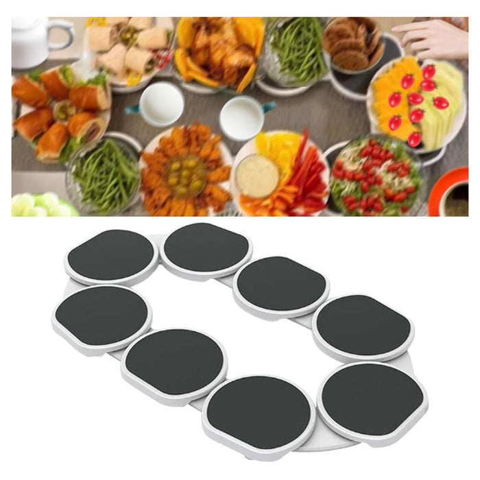 Trade Shop - Mensola Girevole Resistente Al Calore Centrotavola Per Riunioni Famiglia Armadietti         