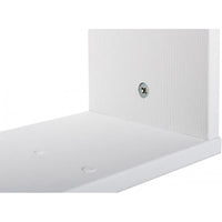 Mensola da Parete Bianca 56.8x30x17 cm - Ripiano Multiuso per Bagno, Camera, Cucina o Ufficio - Libreria Sospesa con Tasselli, Made in Italy