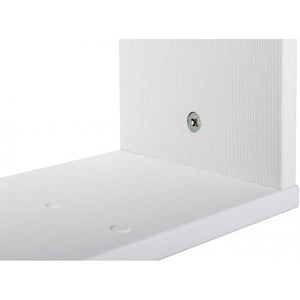 Mensola da Parete Bianca 56.8x30x17 cm - Ripiano Multiuso per Bagno, Camera, Cucina o Ufficio - Libreria Sospesa con Tasselli, Made in Italy