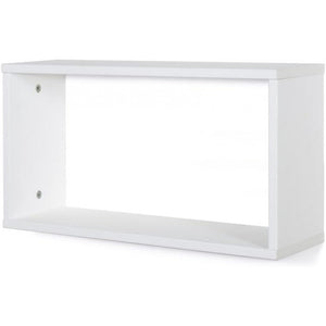 Mensola da Parete Bianca 56.8x30x17 cm - Ripiano Multiuso per Bagno, Camera, Cucina o Ufficio - Libreria Sospesa con Tasselli, Made in Italy