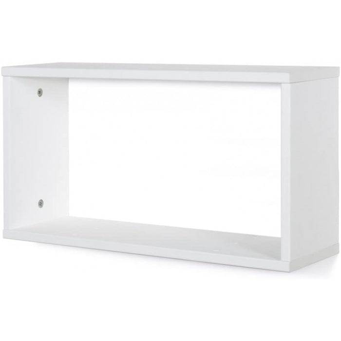 Mensola da Parete Bianca 56.8x30x17 cm - Ripiano Multiuso per Bagno, Camera, Cucina o Ufficio - Libreria Sospesa con Tasselli, Made in Italy