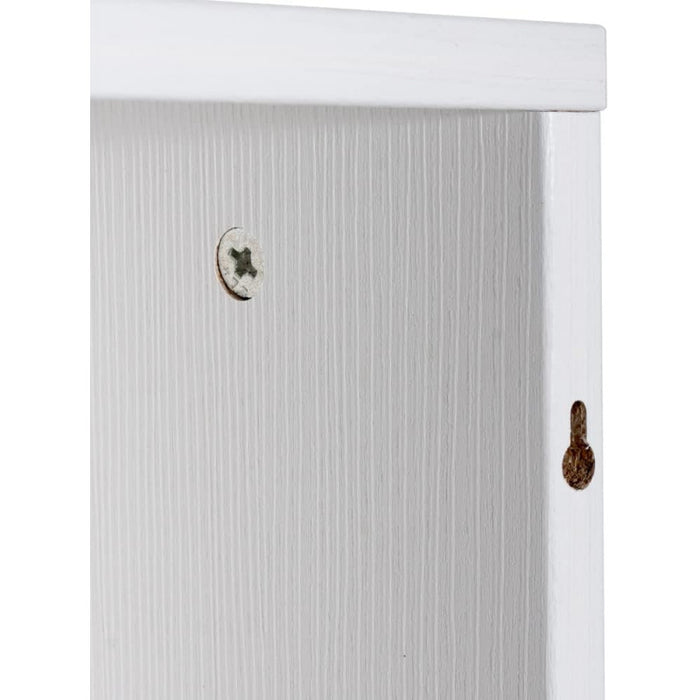 Mensola da Parete Bianca 56.8x30x17 cm - Ripiano Multiuso per Bagno, Camera, Cucina o Ufficio - Libreria Sospesa con Tasselli, Made in Italy