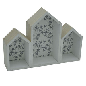 Mensola legno lucia casetta 3p cm 33x7h24,5