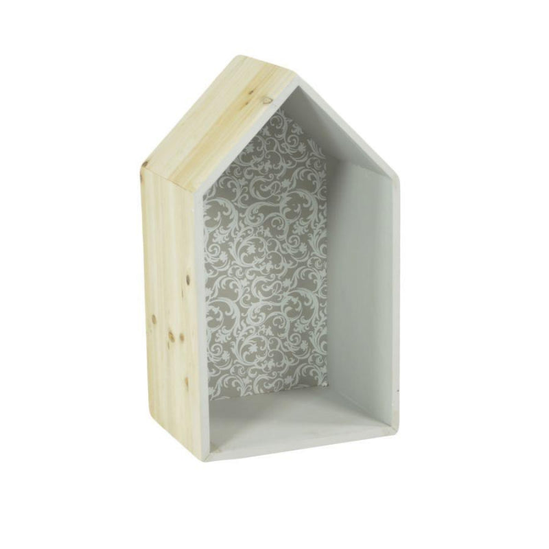 Mensola legno rebecca casetta cm25x37x15