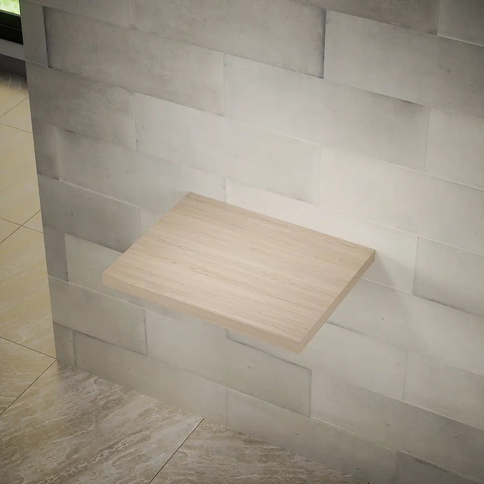 Mensolone sospeso per lavabi d'appoggio da 60cm rovere chiaro