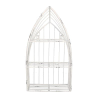 Mensola metallo bianco 3 piani cm 29x12h55