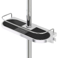 Mensola per colonna doccia universale in ABS cromo con fermo oggetti