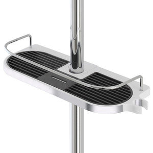 Mensola per colonna doccia universale in ABS cromo con fermo oggetti