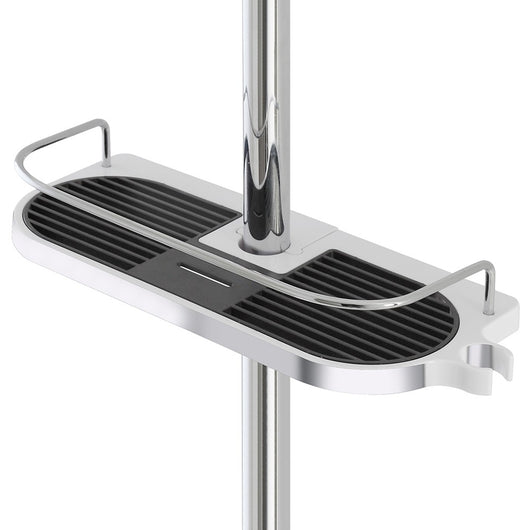Mensola per colonna doccia universale in ABS cromo con fermo oggetti