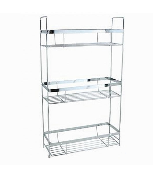 Mensola Per Doccia Bagno Rettangolare 3 Ripiani Porta Oggetti 30,5x12x53cm 79302         