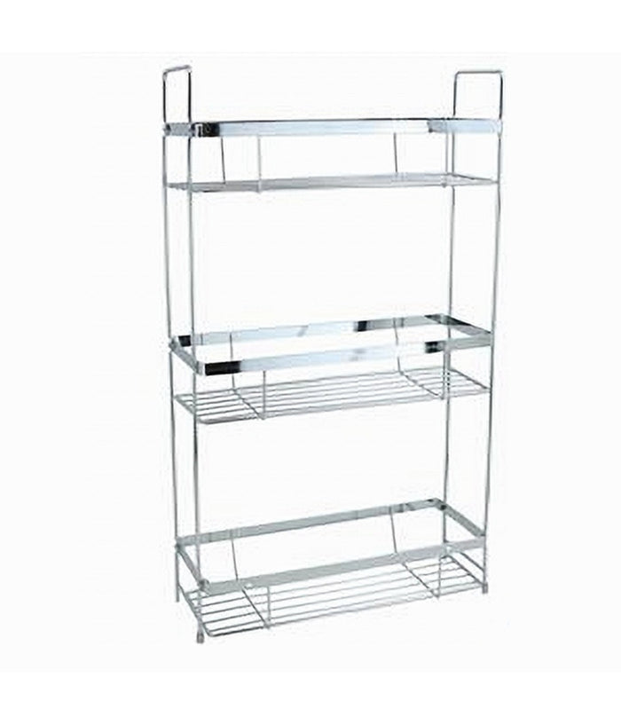 Mensola Per Doccia Bagno Rettangolare 3 Ripiani Porta Oggetti 30,5x12x53cm 79302         