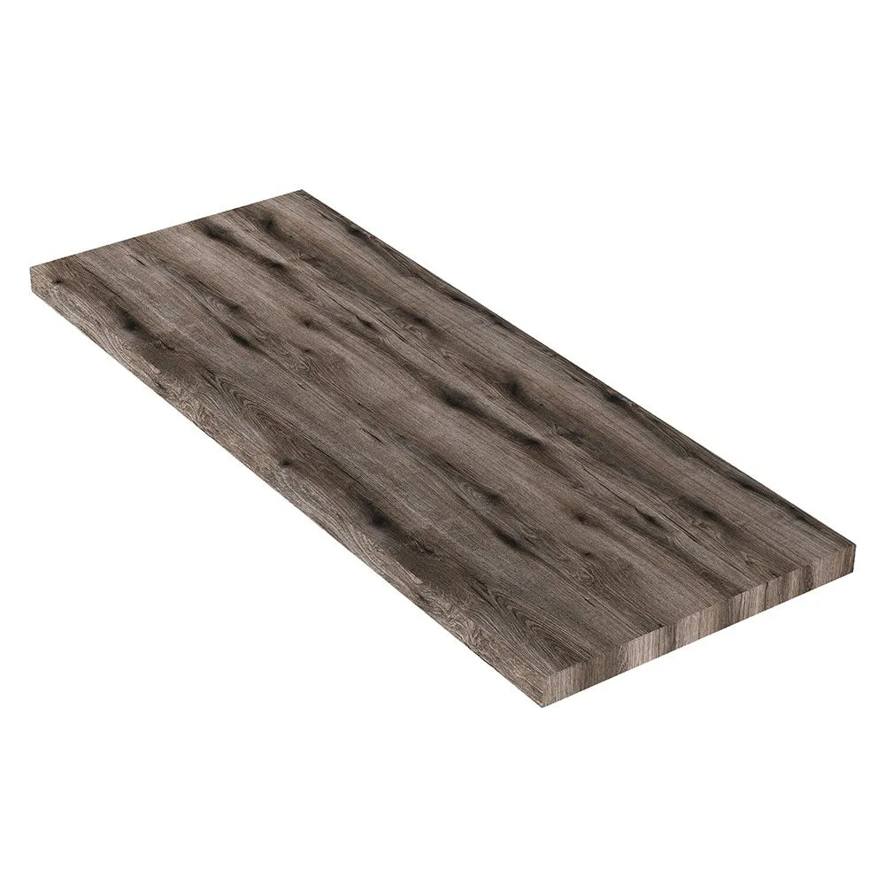 Mensola per lavabo dappoggio 120 cm in legno rovere fossile  Linea