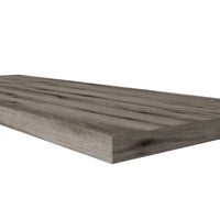 Mensola per lavabo dappoggio 120 cm in legno rovere fossile  Linea