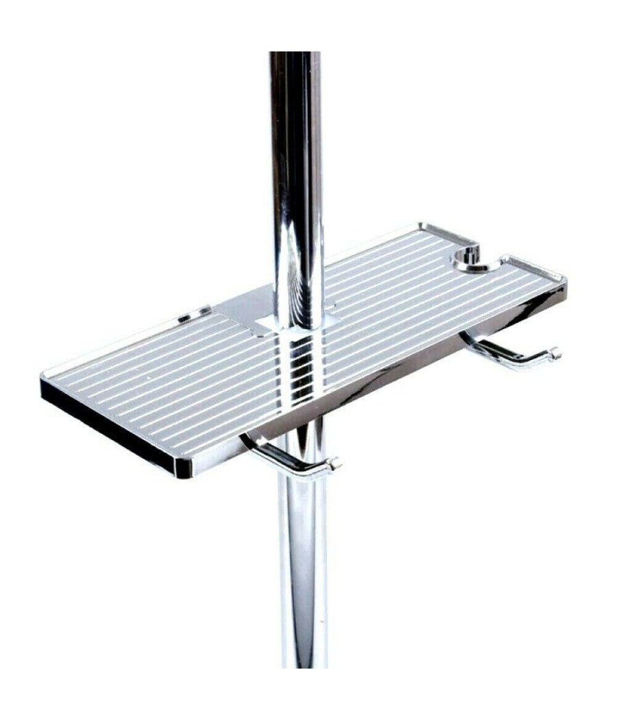 Mensola Porta Sapone Per Colonna Doccia Asta Saliscendi Supporto Doccetta 79355         