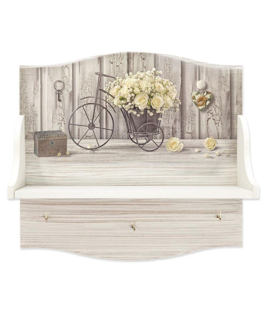 Mensola Portabarattoli Multiuso Stampa Hd Yellow Roses Organizer Utensili Cucina         