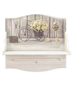 Mensola Portabarattoli Multiuso Stampa Hd Yellow Roses Organizer Utensili Cucina         