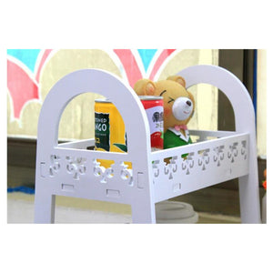 Trade Shop - Mensola Portaoggetti A Doppio Strato Per Cucina Bagno Ufficio Stile Europeo Da Scrivania -